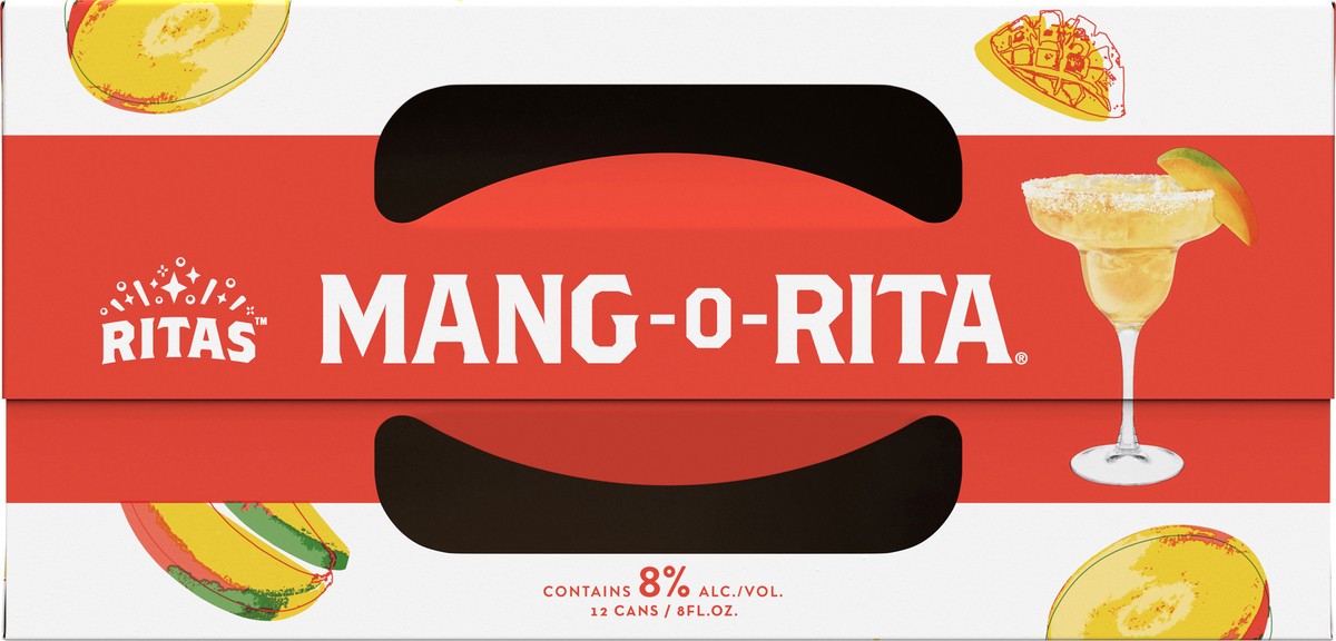 slide 7 of 8, RITAS 12 Pack Sparkling Mang-O-Rita Margarita 12 ea, 12 ct; 8 oz