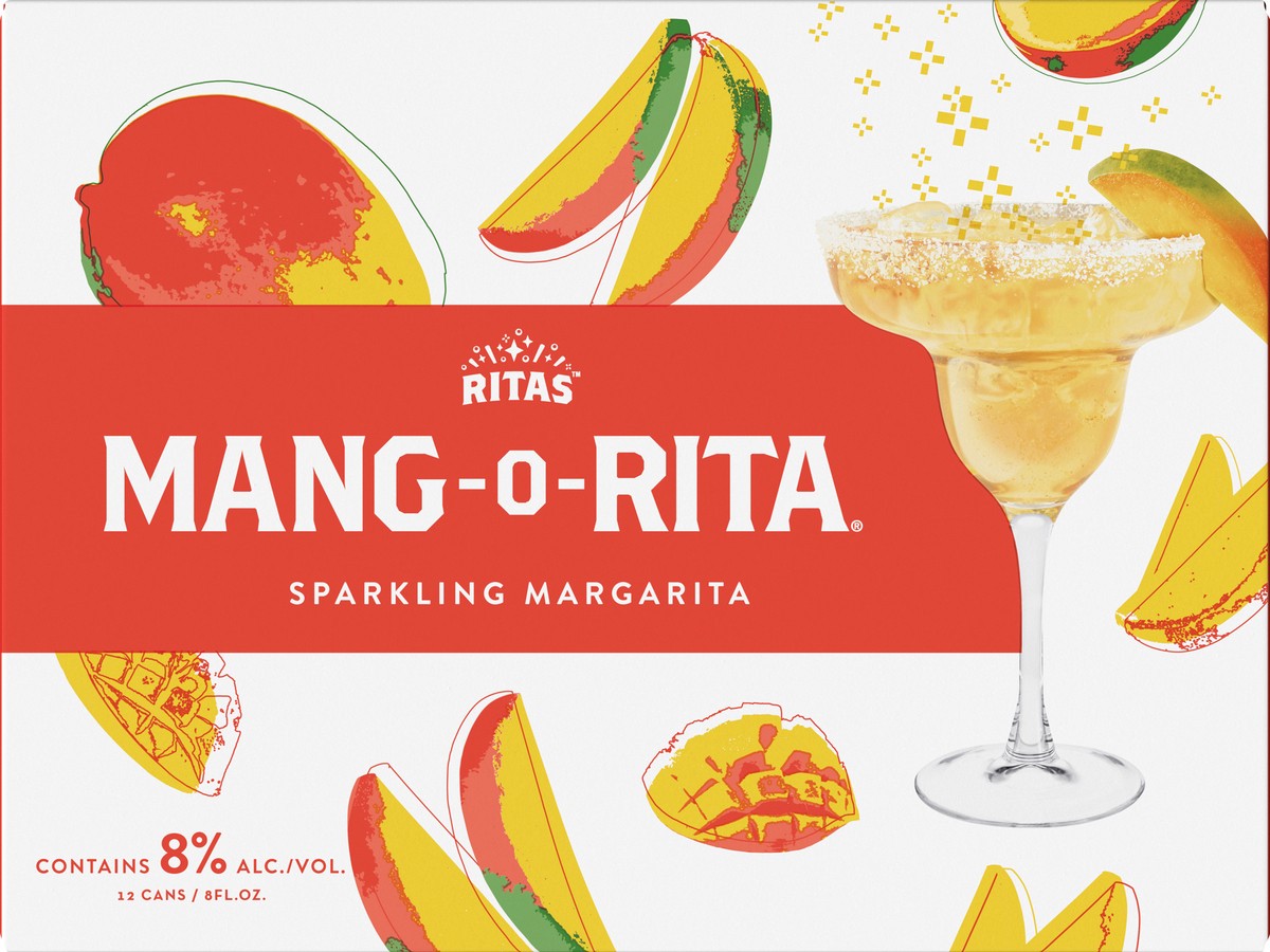 slide 5 of 8, RITAS 12 Pack Sparkling Mang-O-Rita Margarita 12 ea, 12 ct; 8 oz