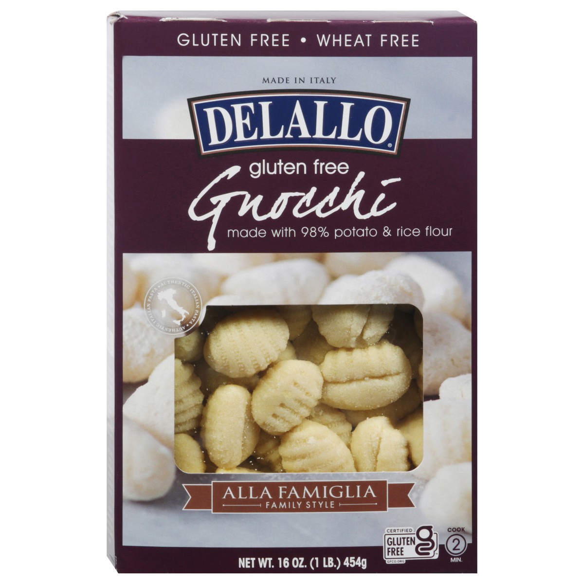 slide 1 of 9, DeLallo Gluten Free Gnocchi, 16 oz