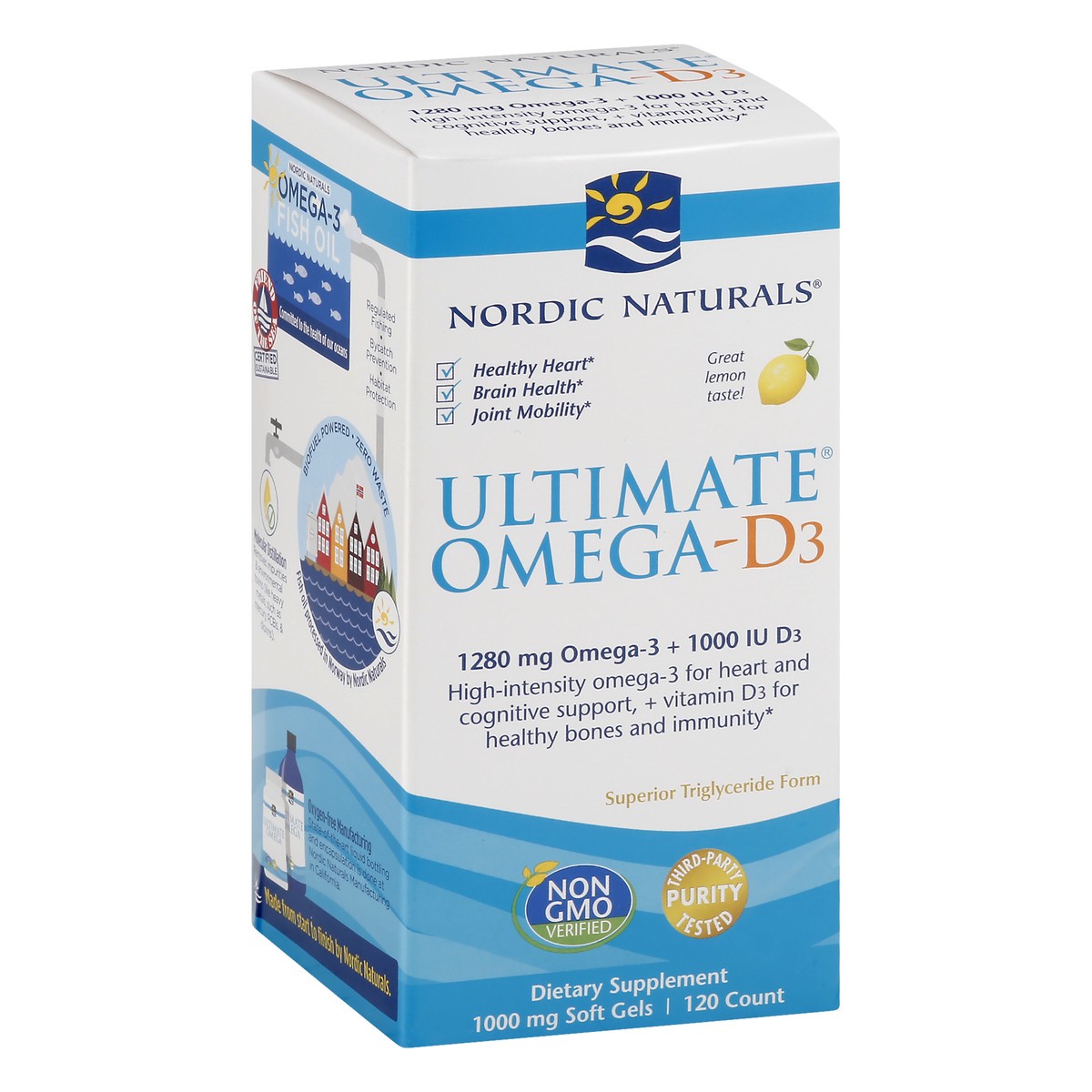 slide 12 of 13, Nordic Naturals Ultimate Omega With D3 Omega-3 + 1000 Iu D3, 120 ct