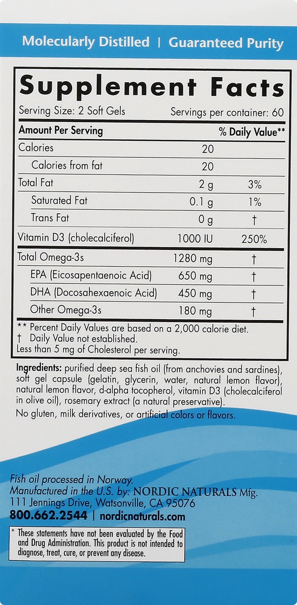 slide 9 of 13, Nordic Naturals Ultimate Omega With D3 Omega-3 + 1000 Iu D3, 120 ct