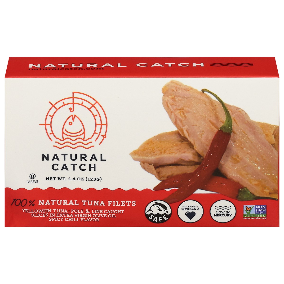 slide 5 of 13, Natural Catch Spicy Yellowfin Tuna Filets 4.4 oz, 4.4 oz