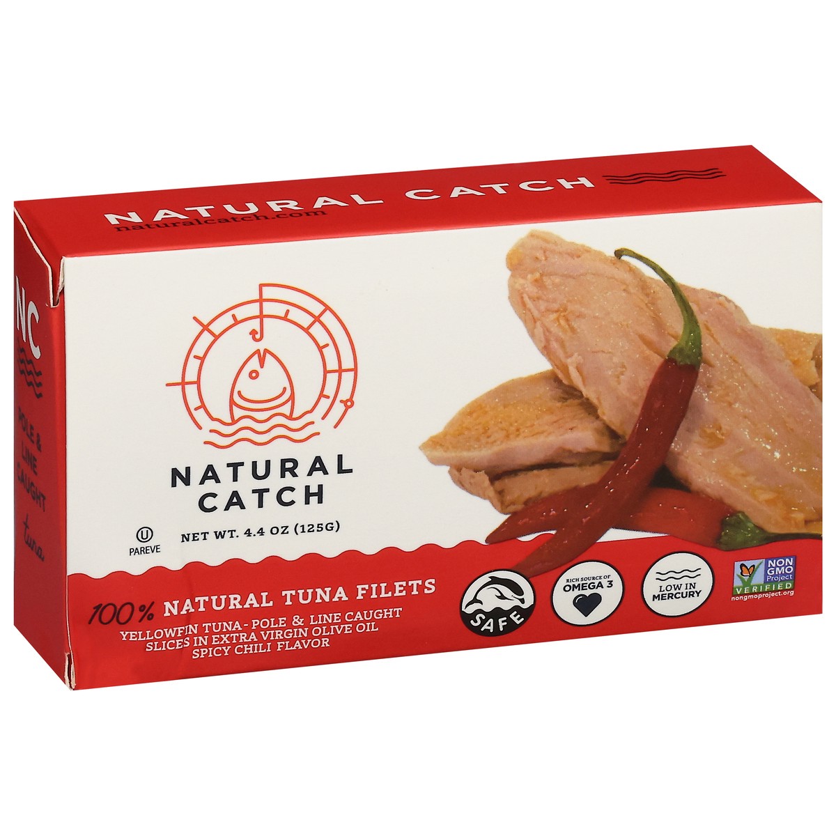 slide 2 of 13, Natural Catch Spicy Yellowfin Tuna Filets 4.4 oz, 4.4 oz