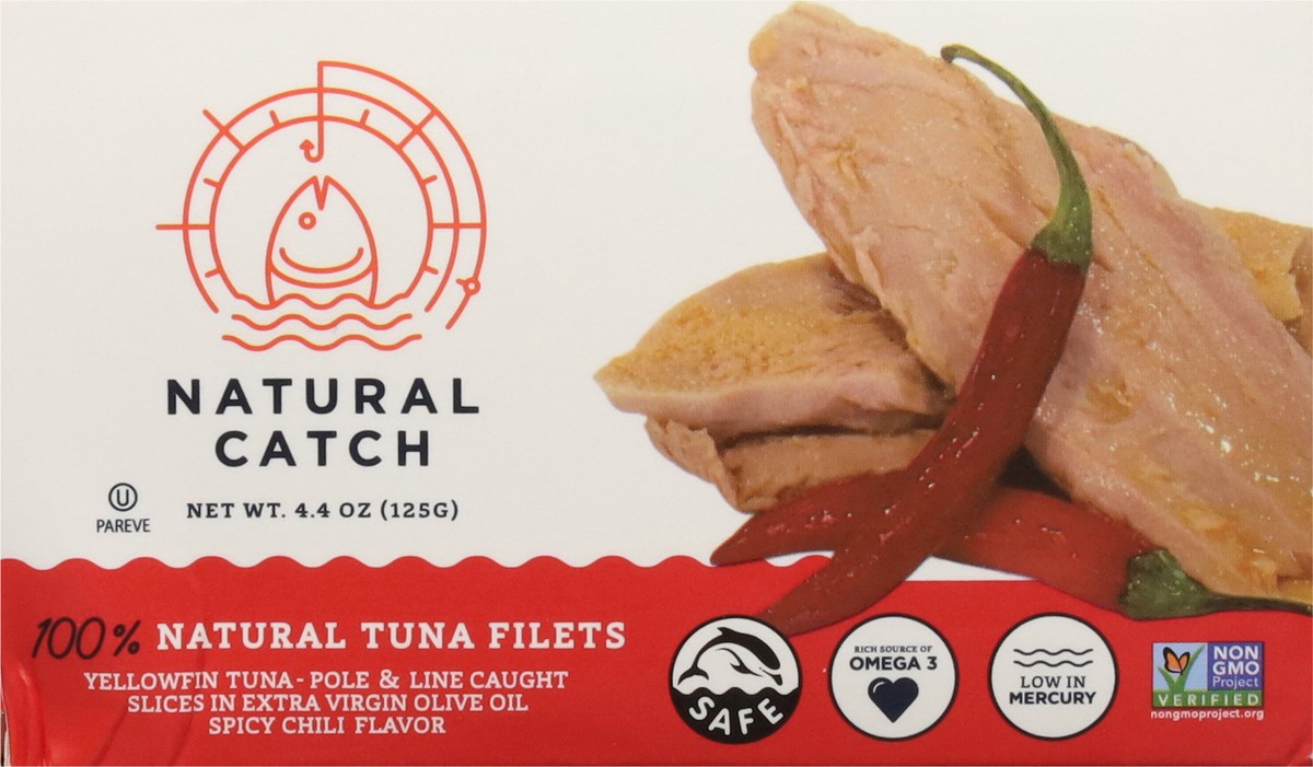 slide 4 of 13, Natural Catch Spicy Yellowfin Tuna Filets 4.4 oz, 4.4 oz