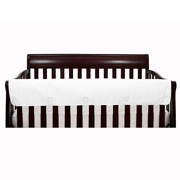 slide 1 of 1, The Peanutshell Solid Long Crib Rail Guard - White, 1 ct