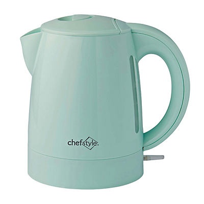 slide 1 of 1, chefstyle Mint Electric Kettle, 1 liter