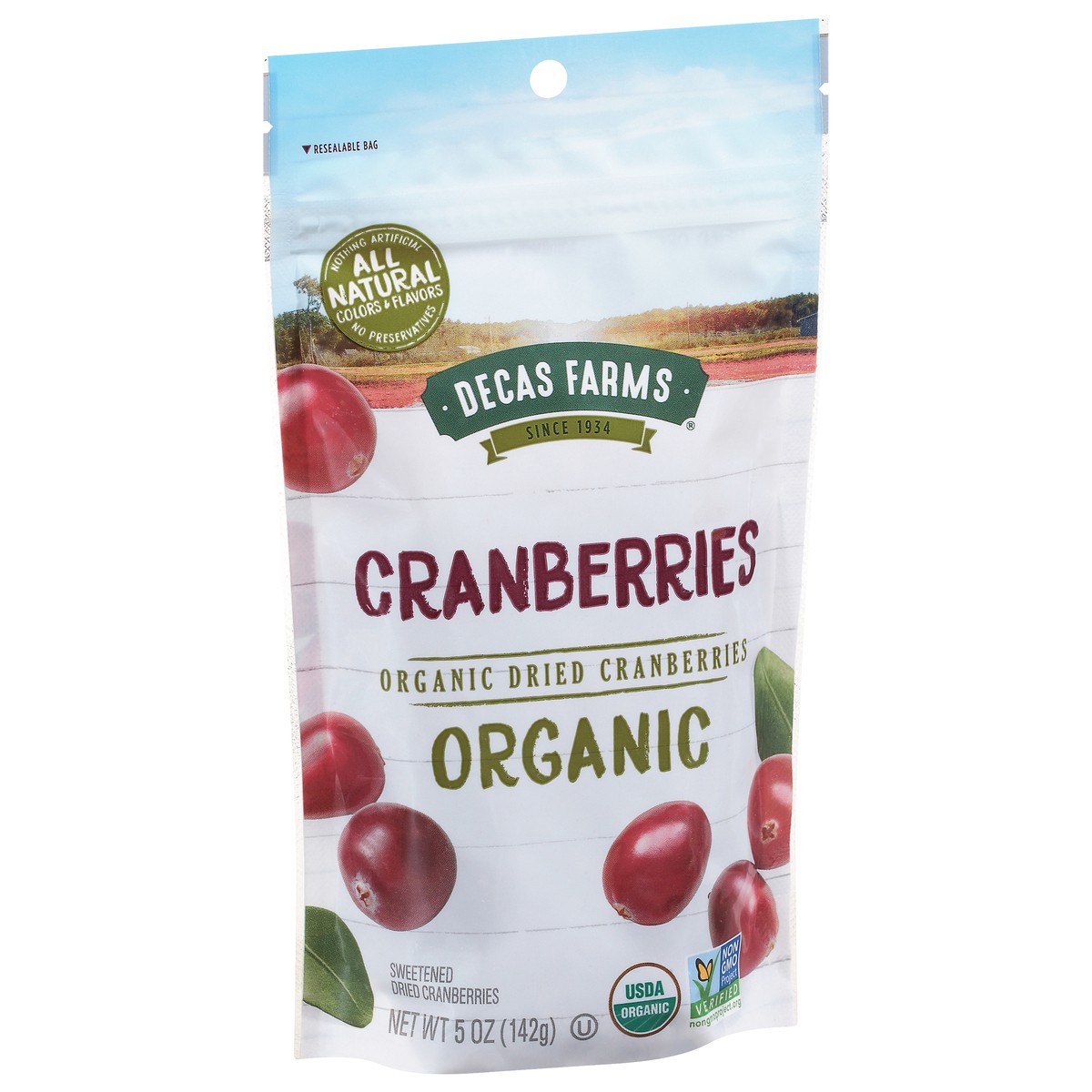 slide 2 of 9, Decas Farms Dried Organic Cranberries 5 oz, 5 oz