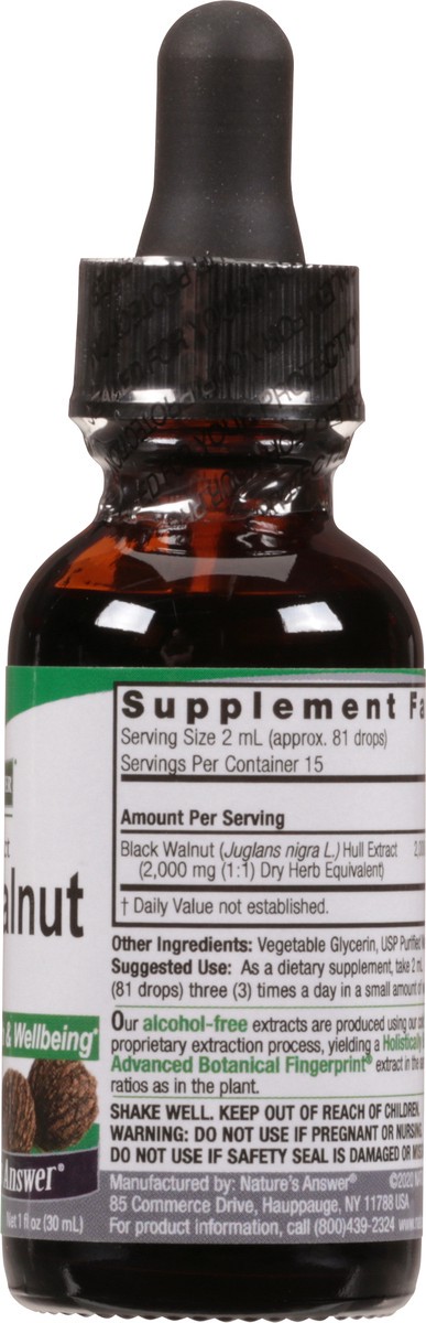 slide 8 of 9, Nature's Answer Fluid Extract Black Walnut Hull 1 fl oz, 1 fl oz