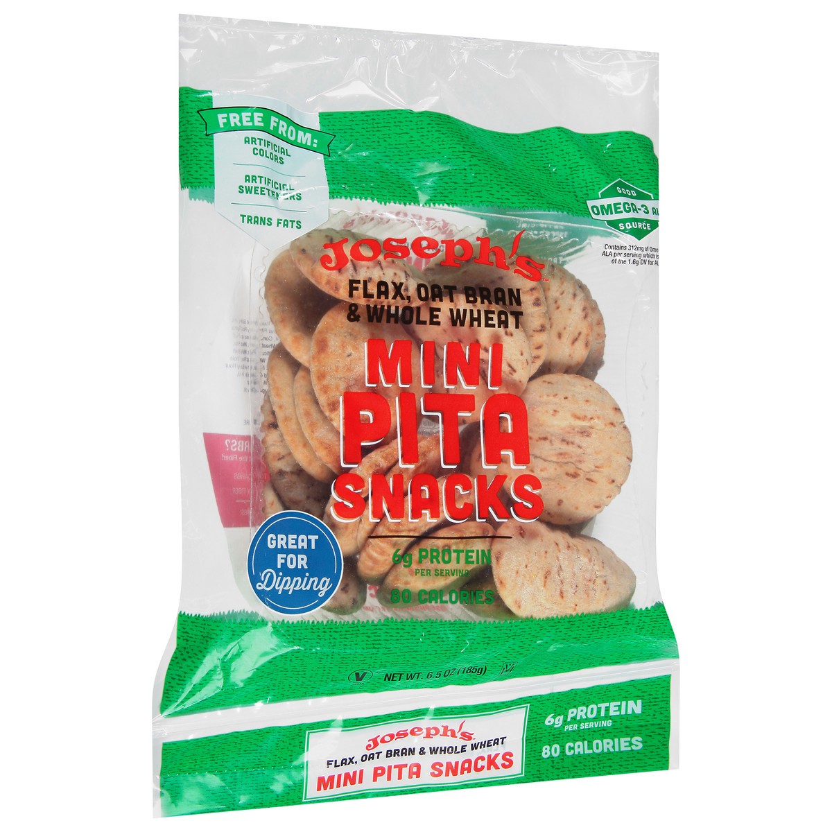 slide 2 of 9, Joseph's Mini Pita Snacks, 6 oz Bag, 6.5 oz