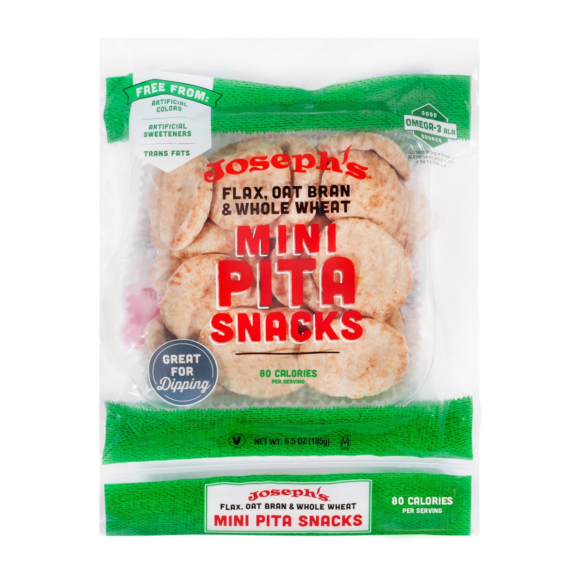 slide 1 of 9, Joseph's Mini Pita Snacks, 6 oz Bag, 6.5 oz