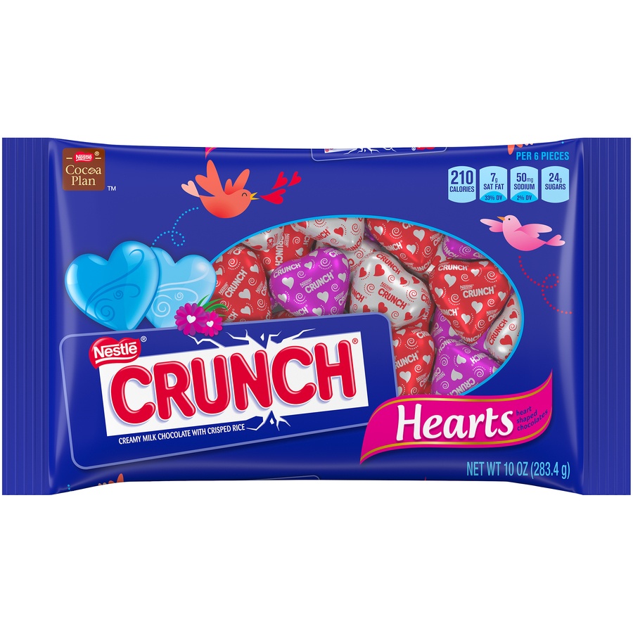 slide 1 of 6, Crunch Chocolates Valentines Day, 10 oz