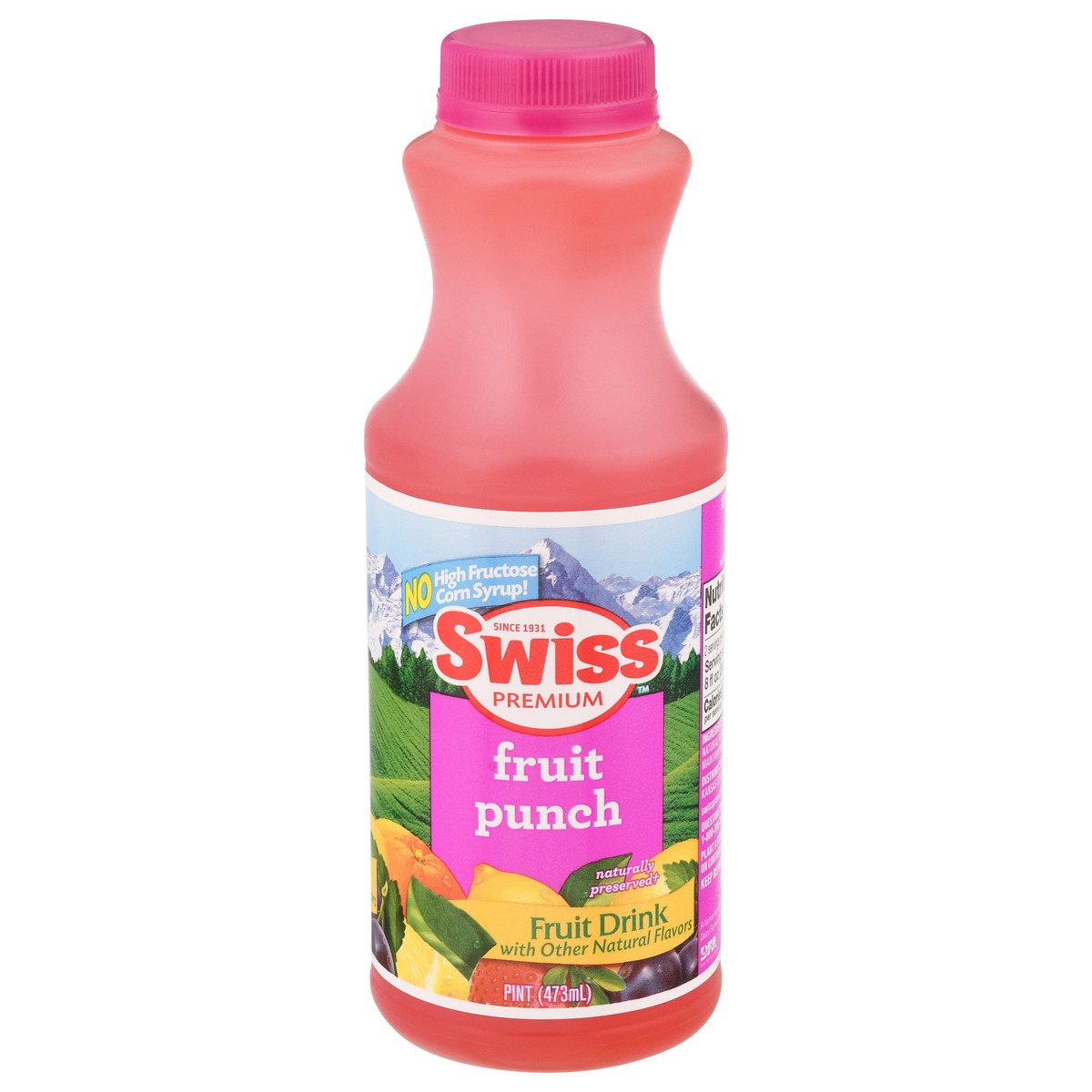 slide 6 of 13, Swiss Premium Fruit Punch Fruit Drink - 1 pint, 16 oz