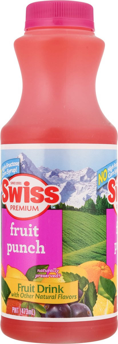 slide 2 of 13, Swiss Premium Fruit Punch Fruit Drink - 1 pint, 16 oz