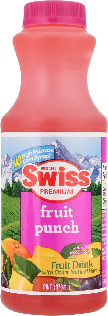 slide 3 of 13, Swiss Premium Fruit Punch Fruit Drink - 1 pint, 16 oz