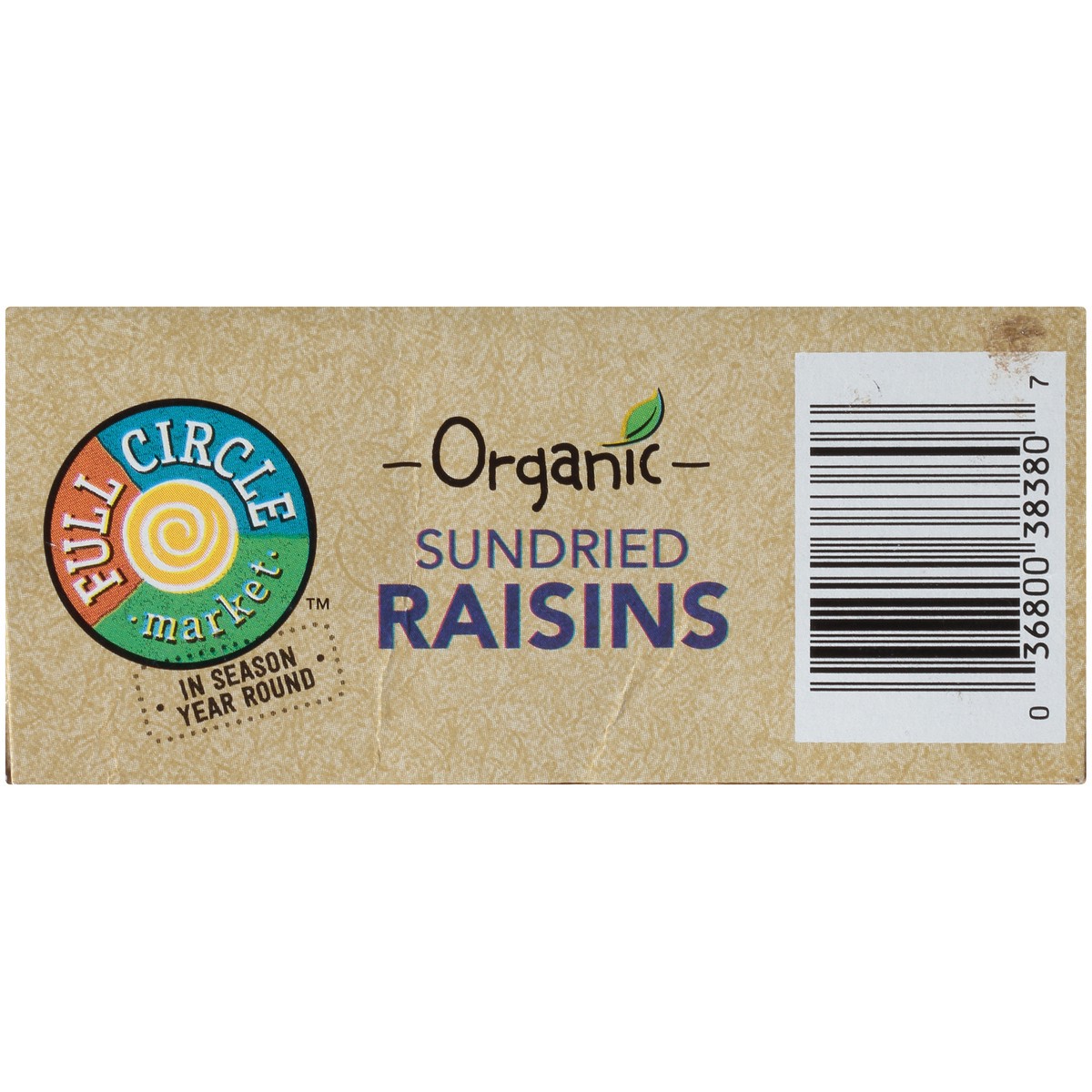 slide 7 of 10, Full Circle Market Sundried Raisins, 12 oz