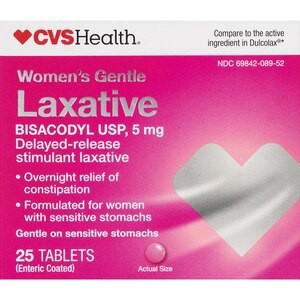 slide 1 of 1, CVS Health Women's Gentle Laxative Delayed Release Tablets, 25 Ct, 1 ct