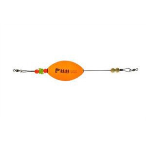 slide 1 of 1, H&H Lure Company Orange Oval Float Rig, 1 ct