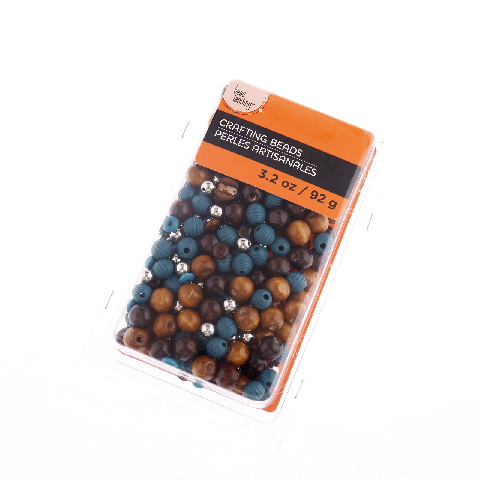 slide 3 of 3, Craft Brown & Turquoise Mixed Wooden Beads By Bead Landing, 4mm-12mm