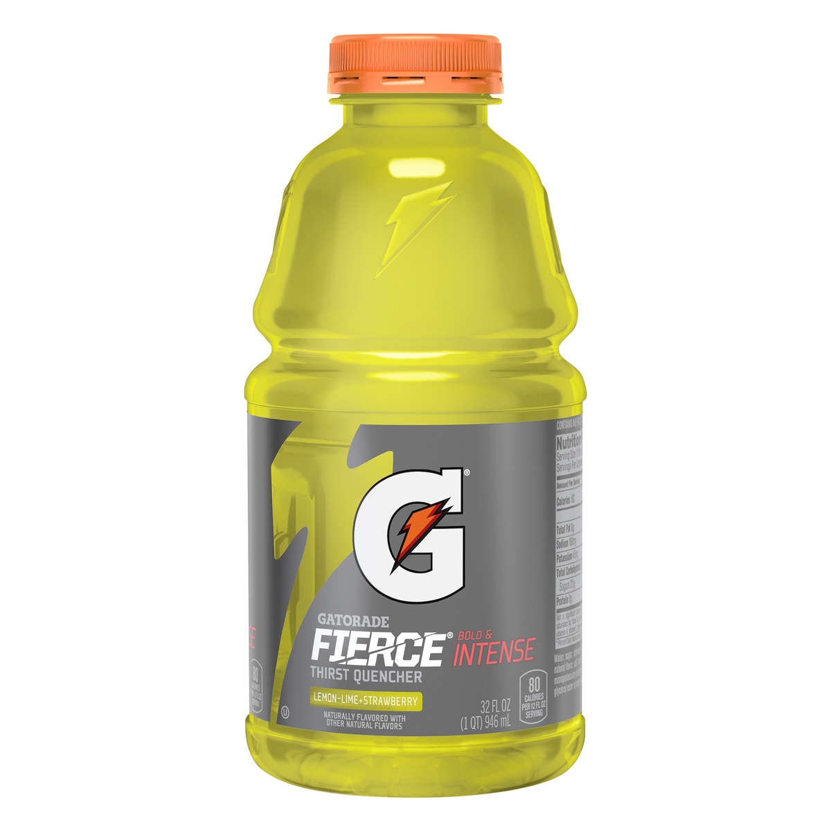 slide 1 of 5, Gatorade Fierce Bold & Intense Thirst Quencher Lemon-Lime + Strawberry Sports Drink, 32 fl oz