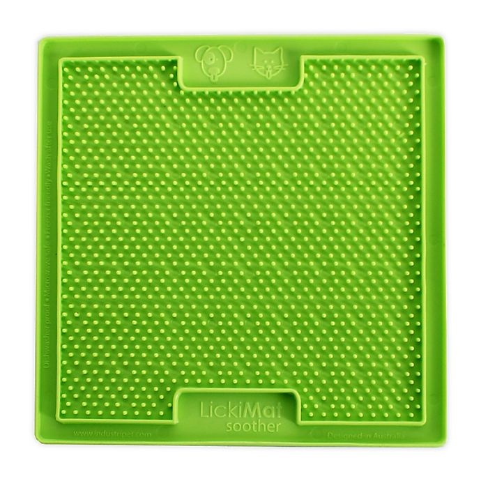 slide 1 of 1, Hyper Pet LickiMat Bordom Buster Slow Feeder Dog/Cat Mat - Green, 1 ct