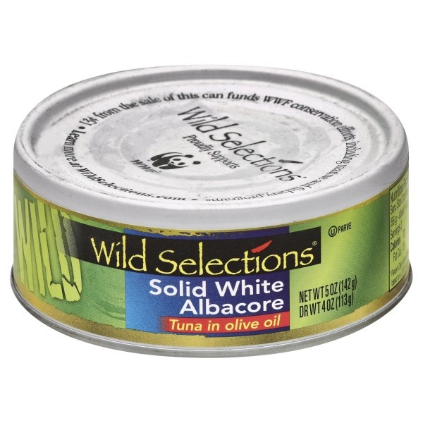 slide 1 of 1, Wild Selections Solid White Albacore Tuna in Olive Oil, 5 oz