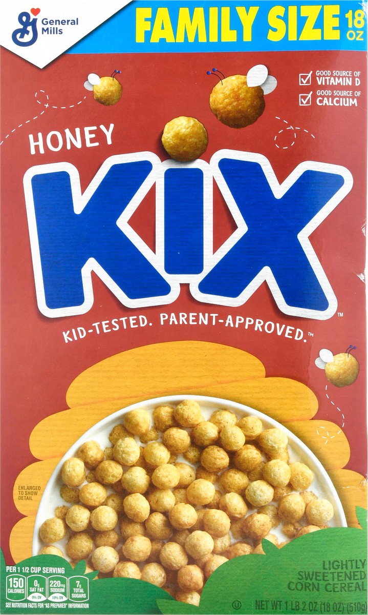 slide 8 of 10, Kix Honey Family, 18 oz