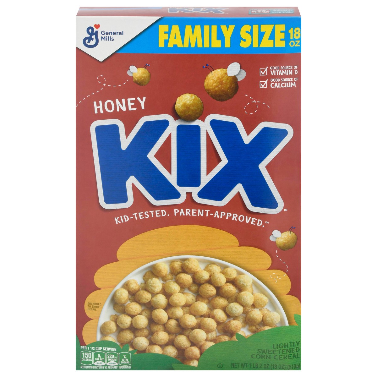 slide 1 of 10, Kix Honey Family, 18 oz