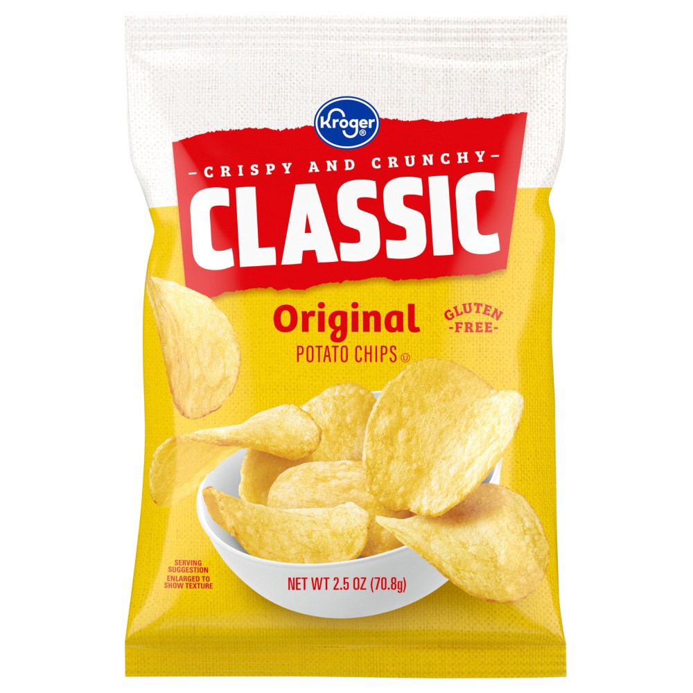 slide 1 of 1, Kroger® Classic Original Potato Chips®, 2.5 oz