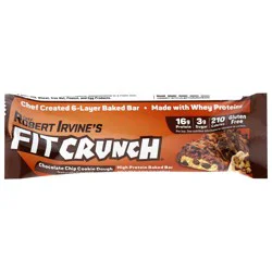 FITCRUNCH High Protein Chocolate Chip Cookie Dough Baked Bar 1.62 oz