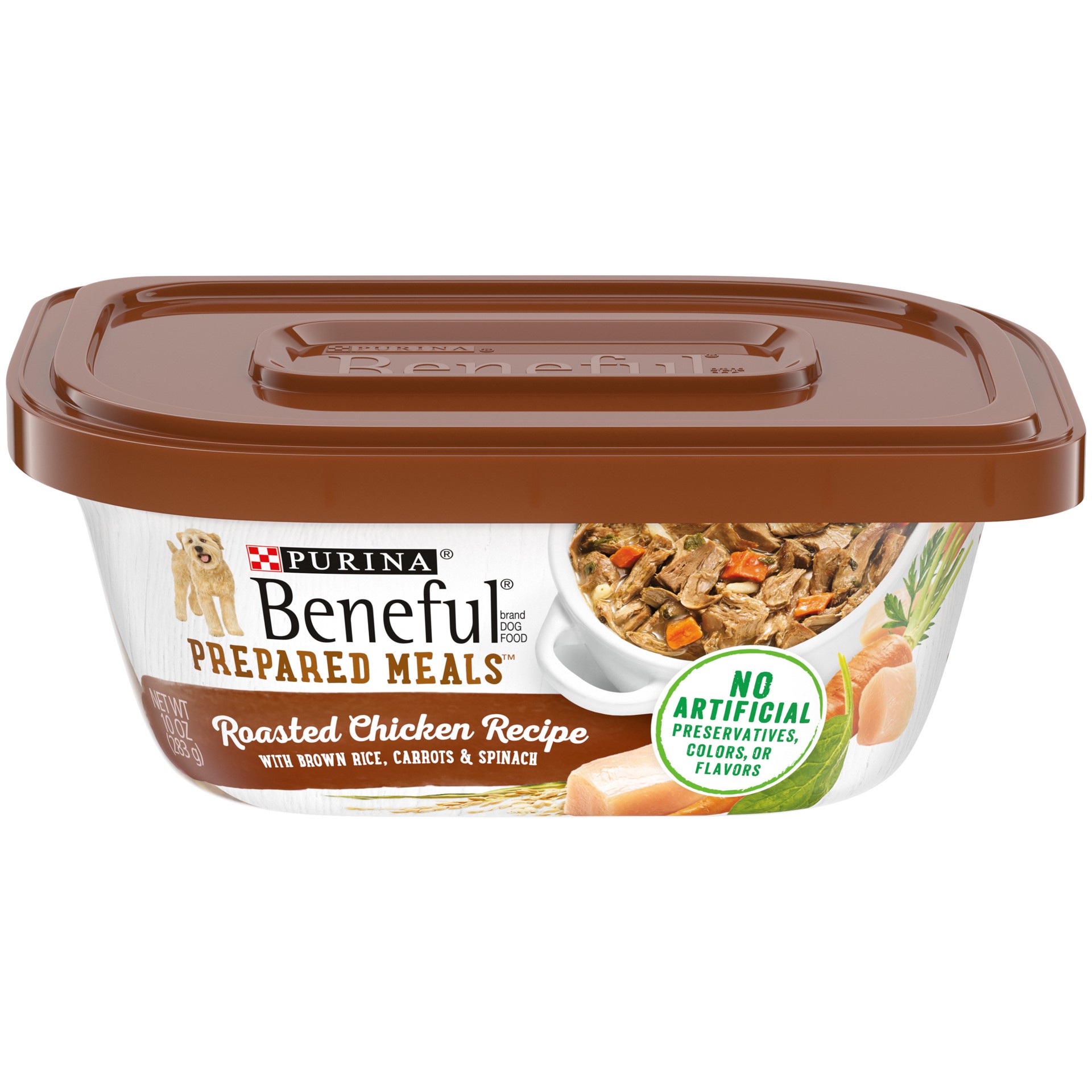 slide 1 of 9, Beneful Purina Beneful High Protein, Wet Dog Food With Gravy, Prepared Meals Roasted Chicken Recipe, 10 oz