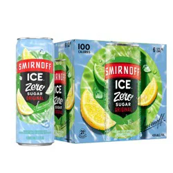 Smirnoff Zero Sugar Original 6PK 12oz Cans