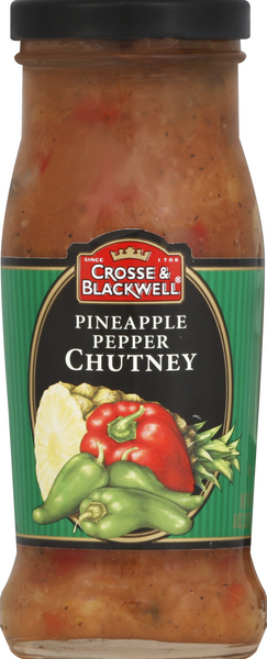 slide 1 of 1, Crosse & Blackwell Pineapple Pepper Chutney, 8 oz