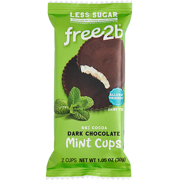 slide 1 of 1, Free2B Dark Chocolate Mint 2Ct, 1.4 oz