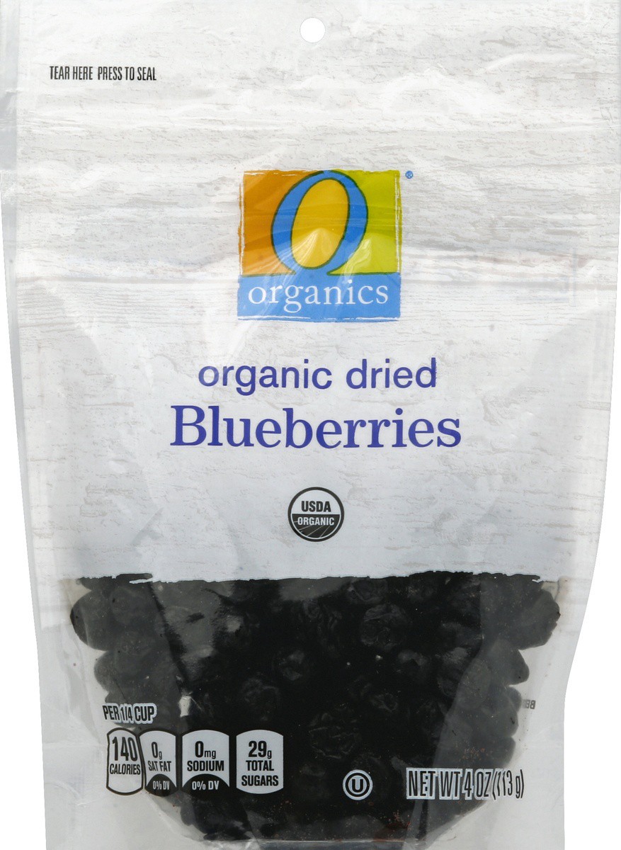 slide 2 of 2, O Organics Blueberries Dried, 4 oz