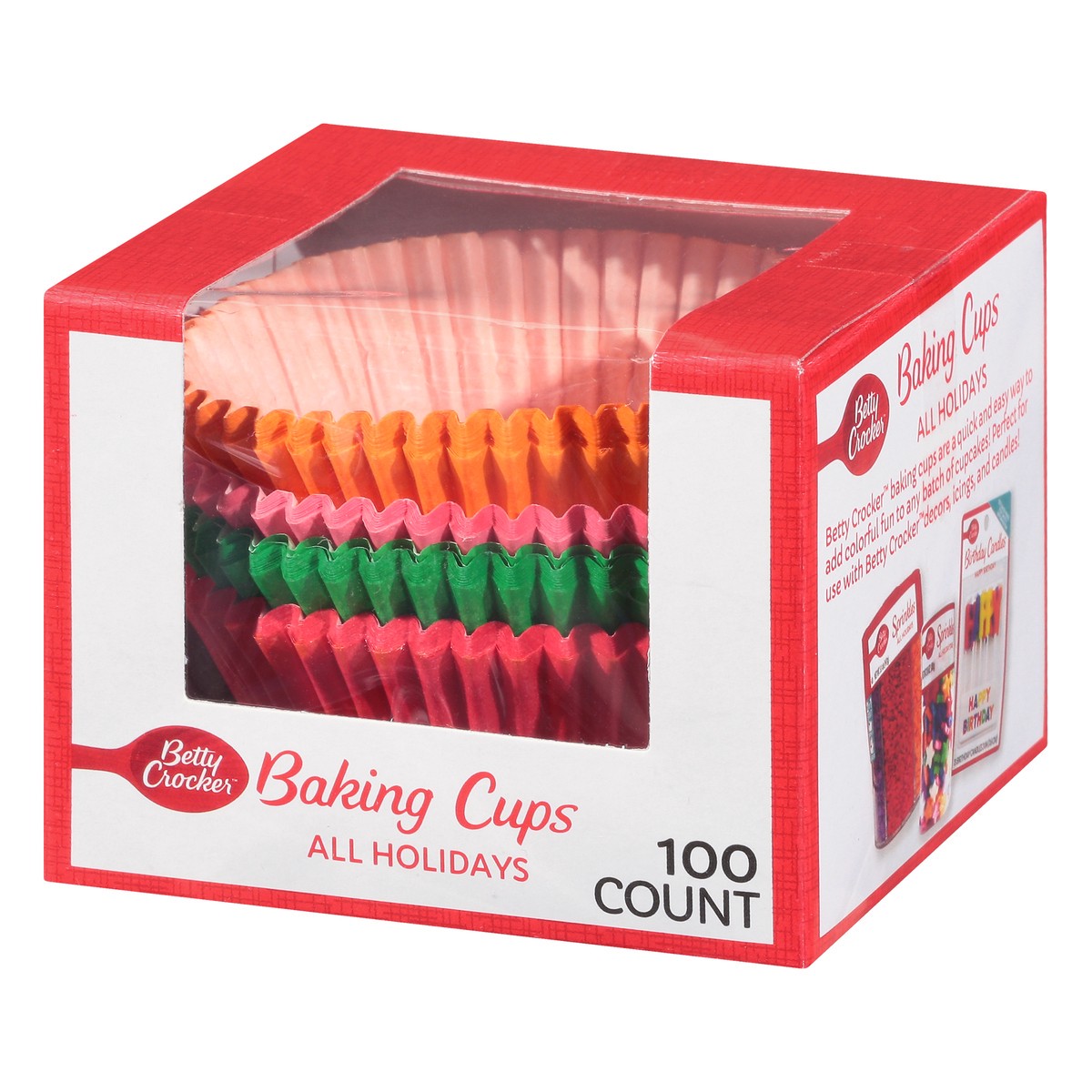 slide 7 of 9, Betty Crocker All Holidays Cupcake Liners, 100 ct