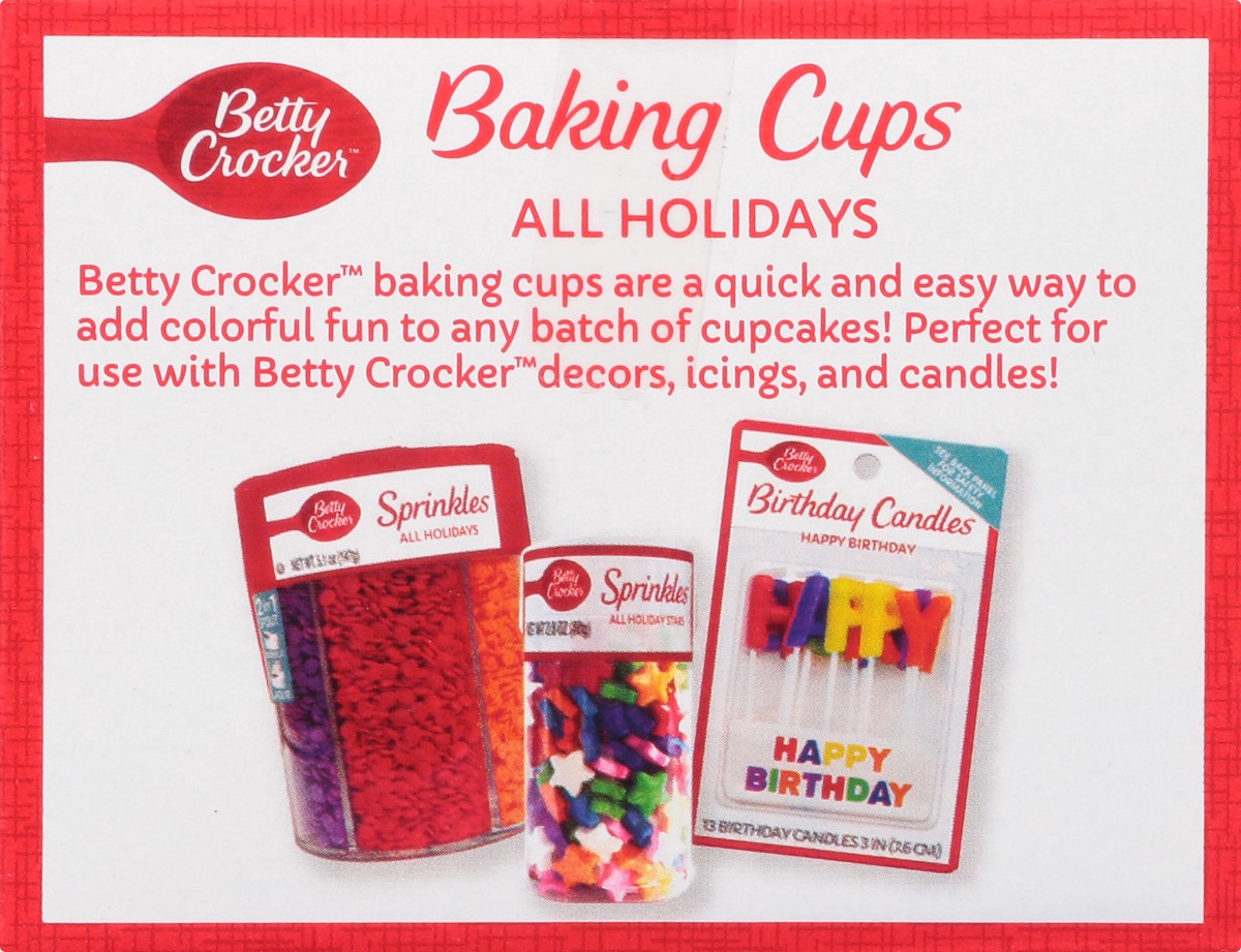 slide 9 of 9, Betty Crocker All Holidays Cupcake Liners, 100 ct