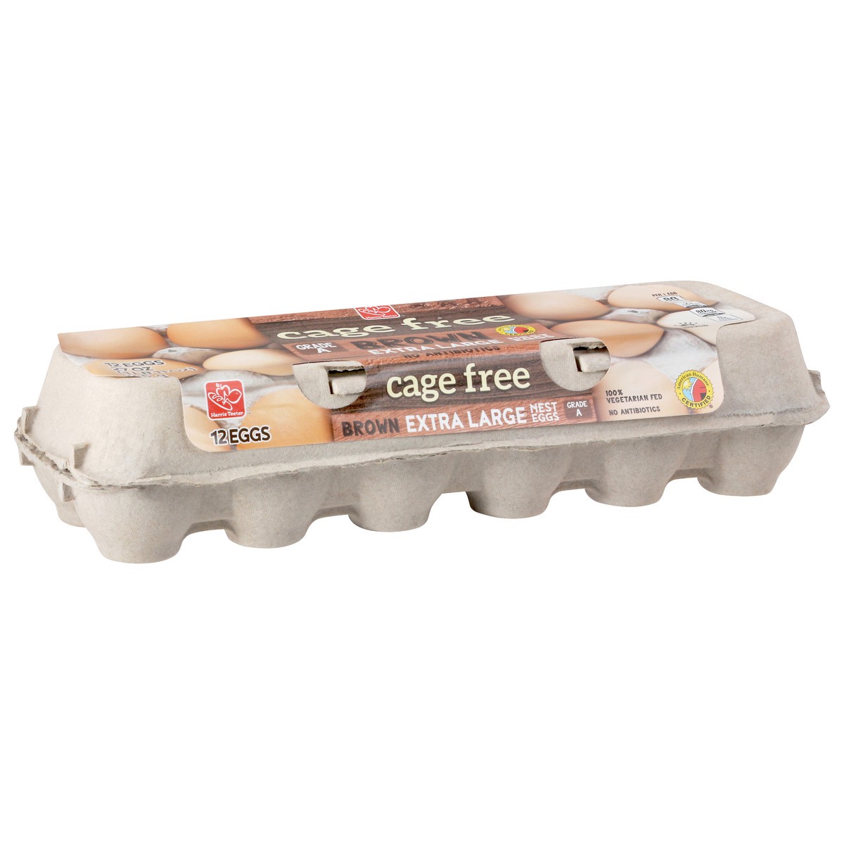 slide 2 of 9, Harris Teeter Cf Ex Lrg Brown Eggs, 12 ct