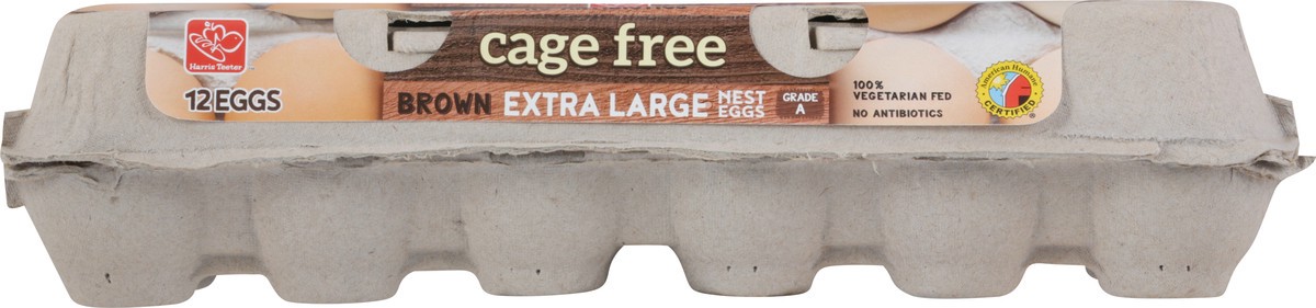 slide 9 of 9, Harris Teeter Cf Ex Lrg Brown Eggs, 12 ct