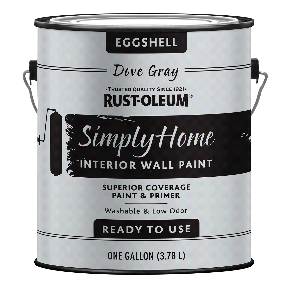 slide 1 of 1, Rust-Oleum Simply Home Eggshell Interior Wall Paint - Dove Gray, 1 gal