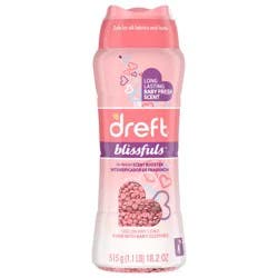 Dreft Blissfuls In-Wash Scent Booster Beads, Baby Fresh Scent, 18.2 oz