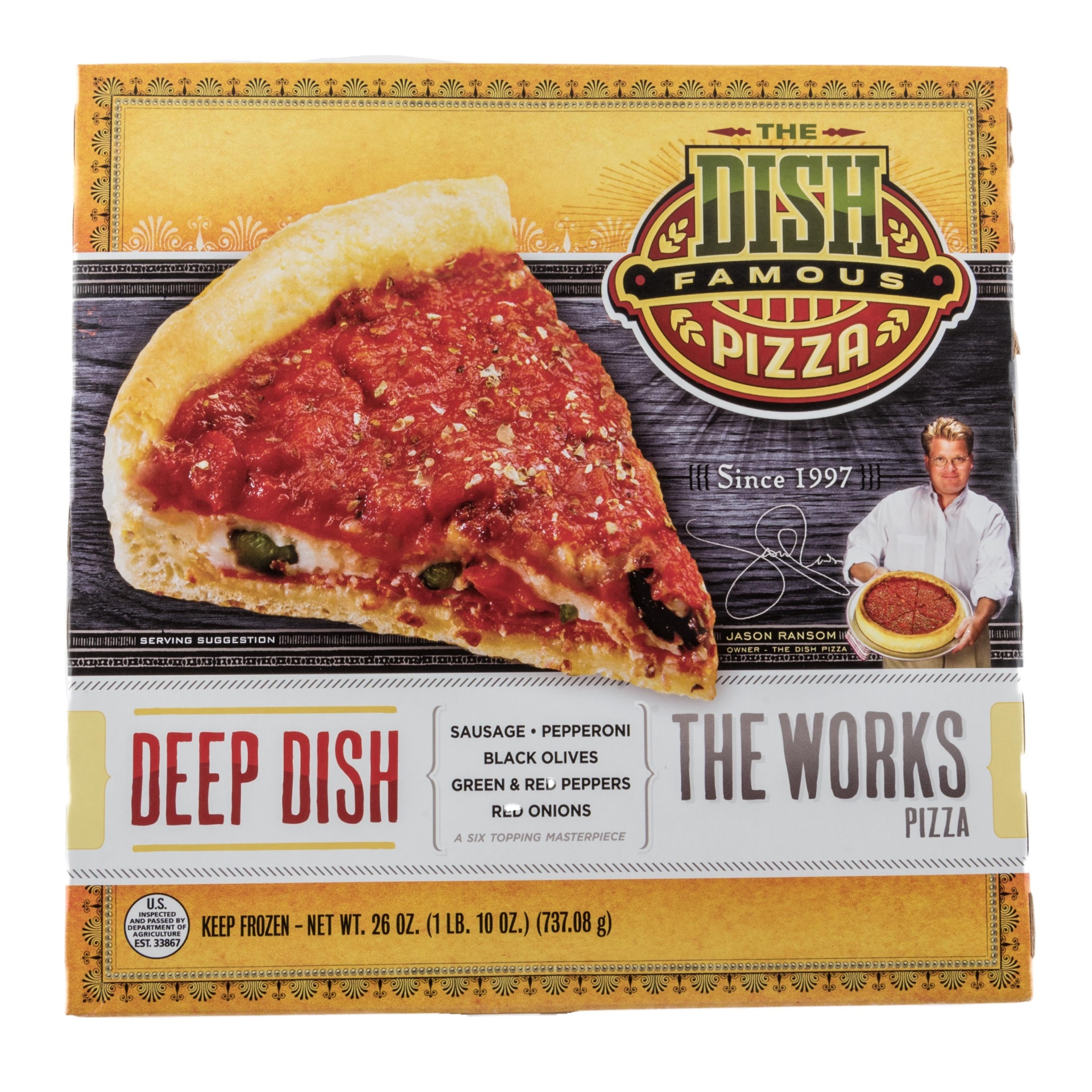 slide 1 of 1, The Dish Works Dish Deep Dish The Works, 30.84 oz