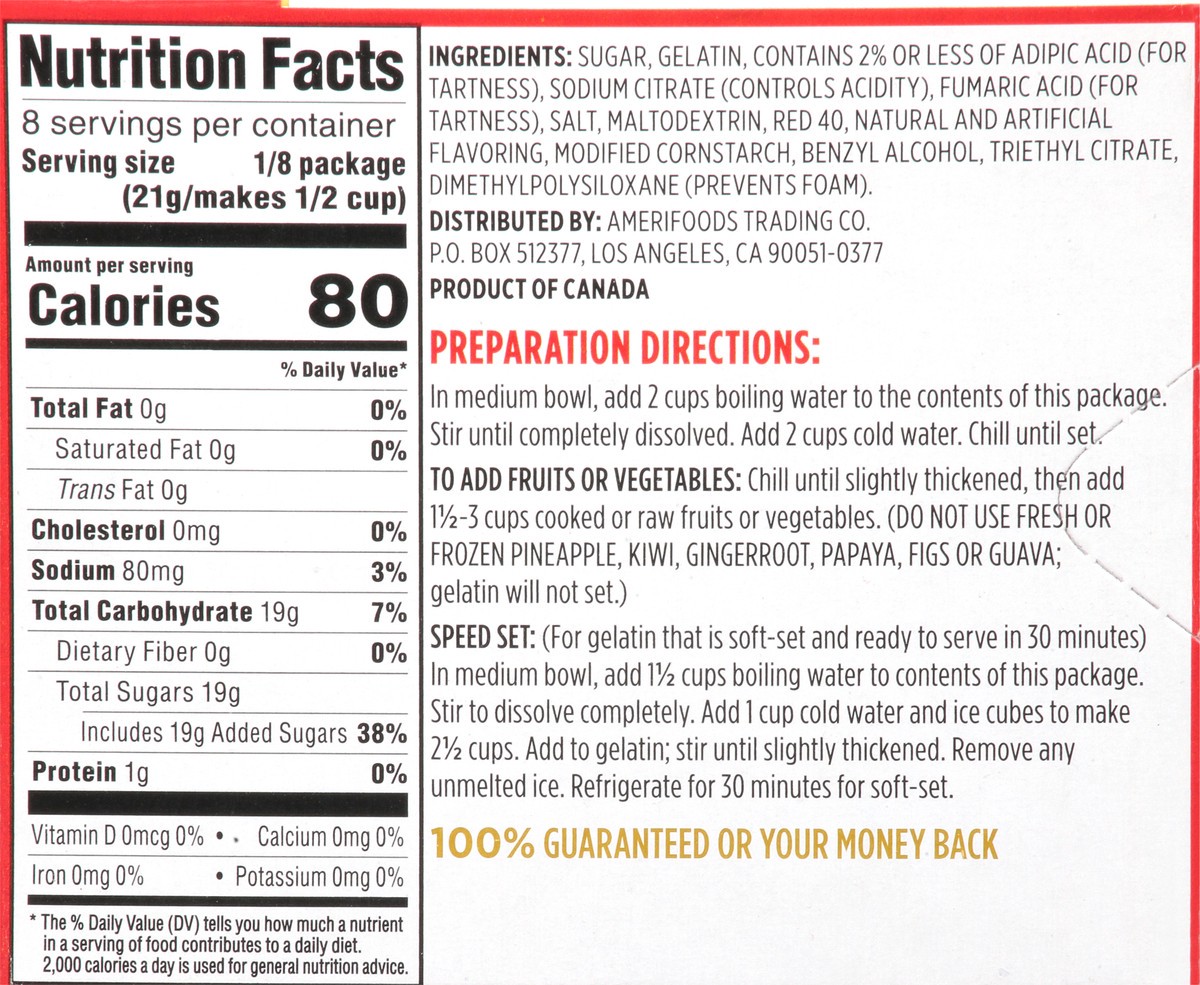 slide 6 of 12, First Street Strawberry Gelatin, 6 oz