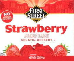 First Street Strawberry Gelatin