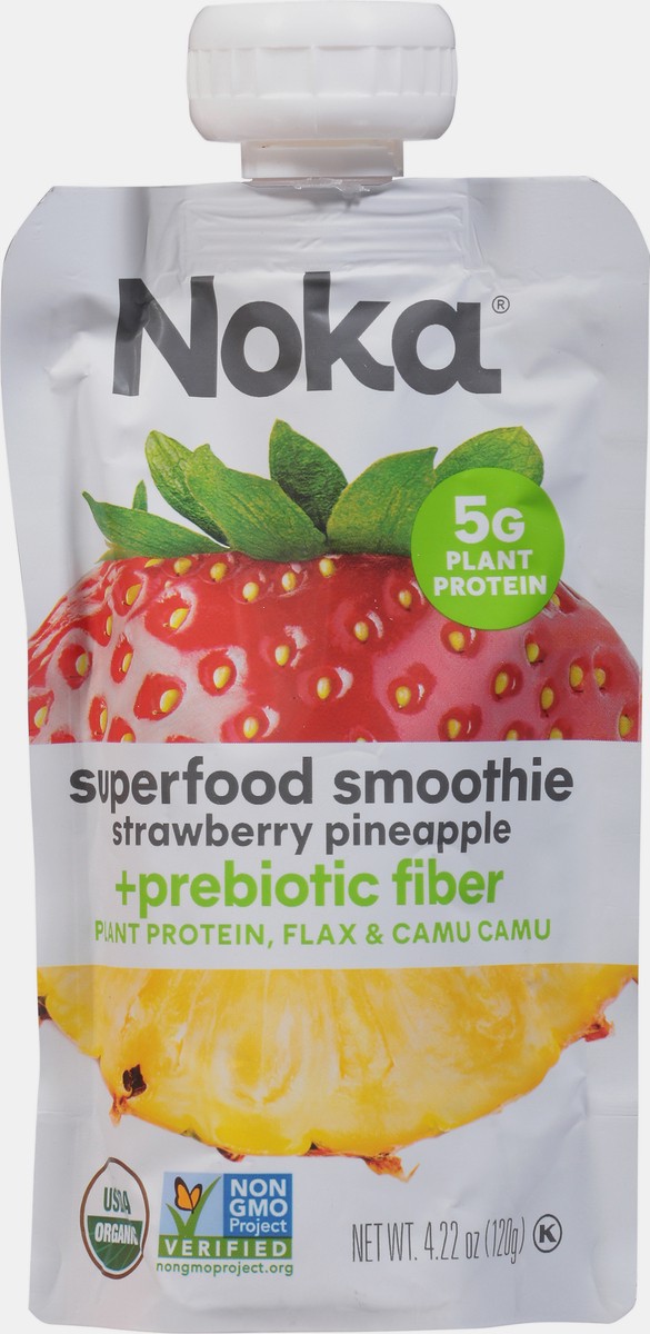 slide 8 of 9, NOKA Smoothie Org Straw Pineap, 4.22 oz