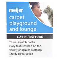 slide 3 of 9, Meijer Kitty Playground & Lounge Scratcher Furniture, 1 ct