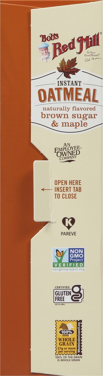 slide 7 of 9, Bob's Red Mill Instant Brown Sugar & Maple Oatmeal - 8 ct, 8 ct