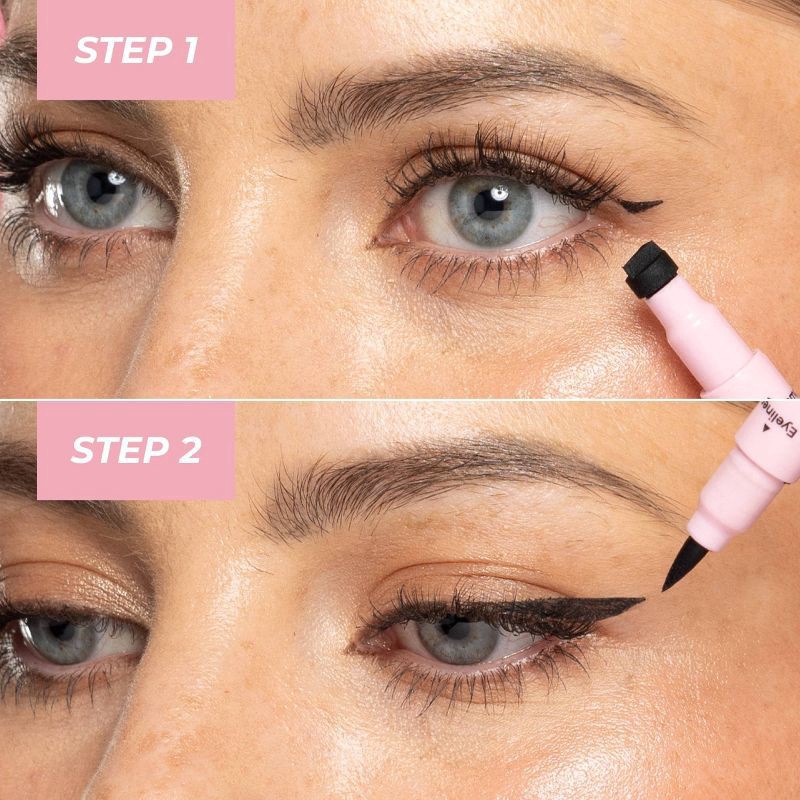 slide 6 of 9, MCoBeauty Mini Winged Eyeliner - Black - 0.07oz, 0.07 oz