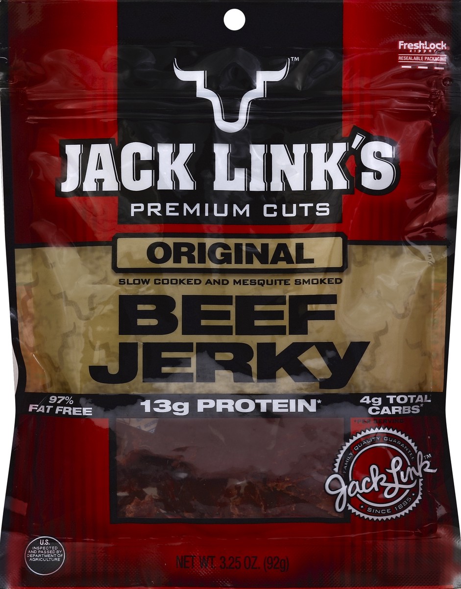 slide 3 of 3, Jack Link's Beef Jerky, Original, 3.25 oz