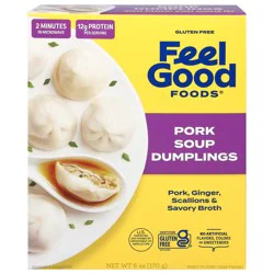 Feel Good Foods Gluten Free Pork Soup Dumplings 6 oz