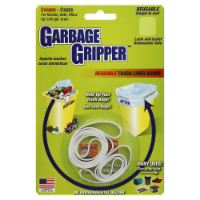 slide 1 of 2, Garbage Gripper Reusable Trash Liner Bands, 2 ct